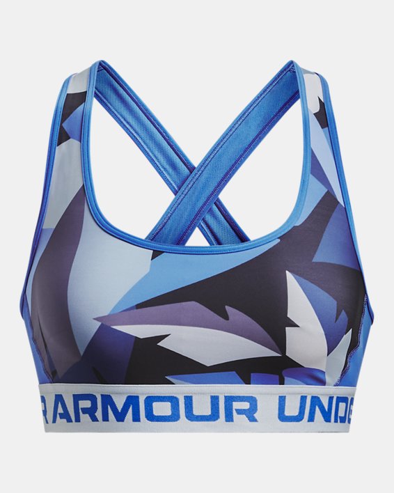 Bra deportivo Armour® Mid Crossback Printed para mujer, Black, pdpMainDesktop image number 10